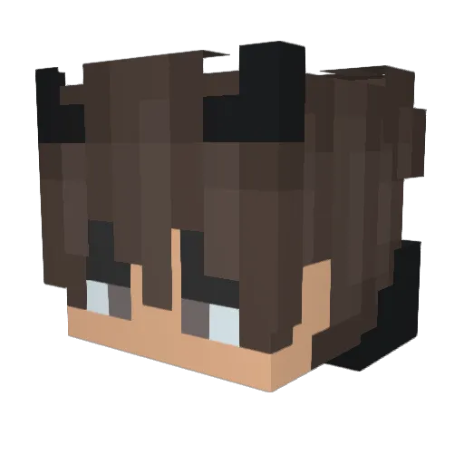 Itsmxn6587 Minecraft avatar head, 3D render