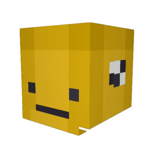 Itsnate4real Minecraft avatar head, 3D render