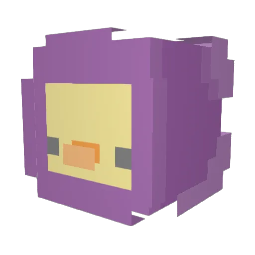 Itsnooodles Minecraft avatar head, 3D render