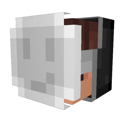 ItsoldStino Minecraft avatar head, 3D render