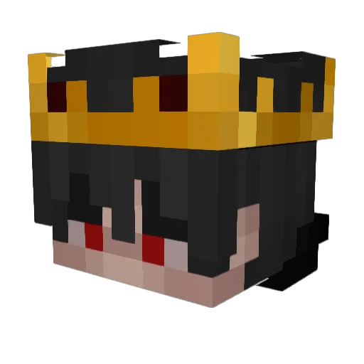 Itsrealdark_ Minecraft avatar head, 3D render