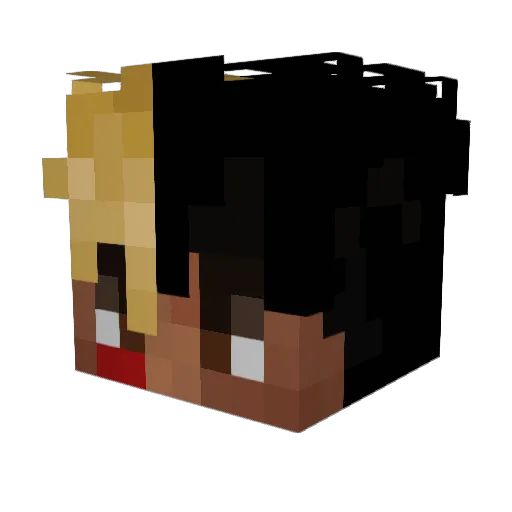 Itsreallyjawsh Minecraft avatar head, 3D render