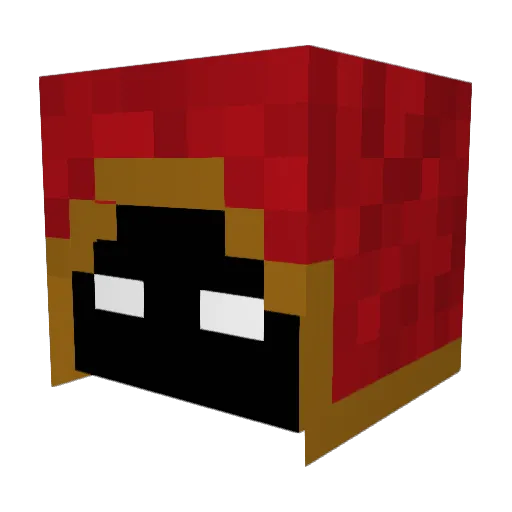 Itsrealme12 Minecraft avatar head, 3D render