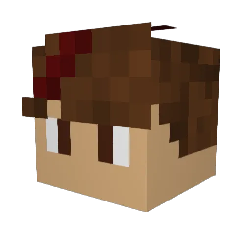 ItssMason Minecraft avatar head, 3D render