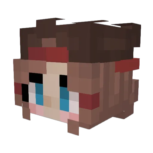 ItssNannoo Minecraft avatar head, 3D render