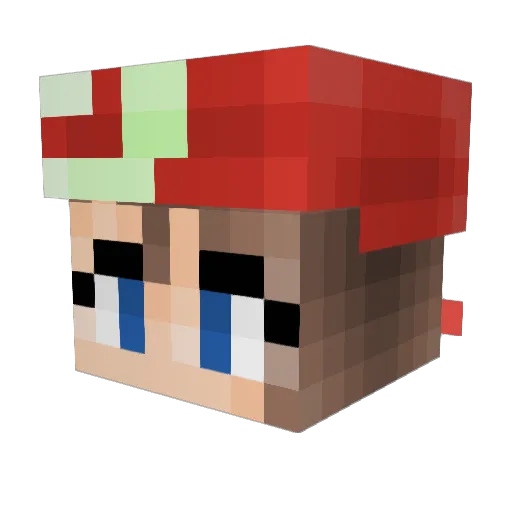 ItssPure Minecraft avatar head, 3D render