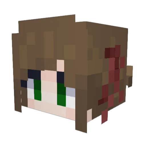 Itss_Emily Minecraft avatar head, 3D render