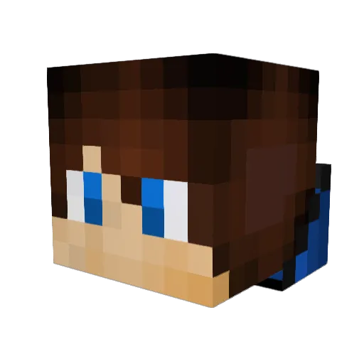 Itstimeme Minecraft avatar head, 3D render