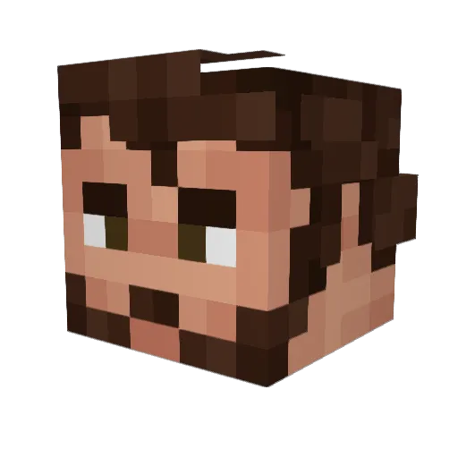 Itstosto Minecraft avatar head, 3D render