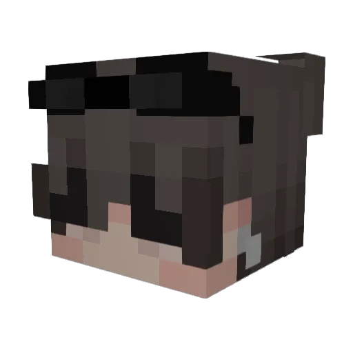 Itsue00 Minecraft avatar head, 3D render