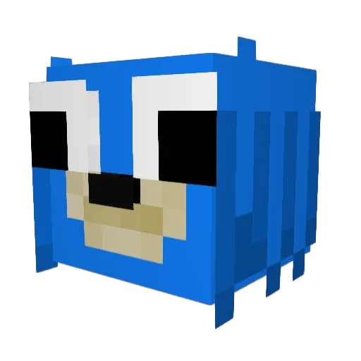 Itsufurious Minecraft avatar head, 3D render
