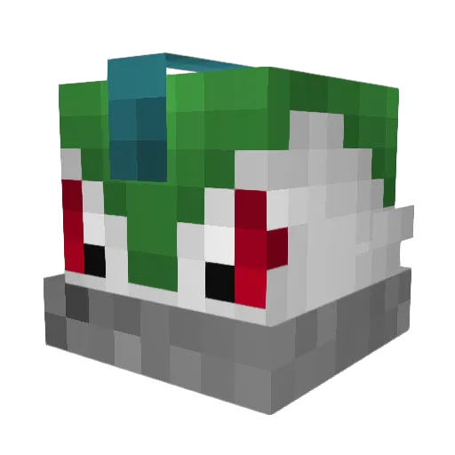 ItsukiForest Minecraft avatar head, 3D render