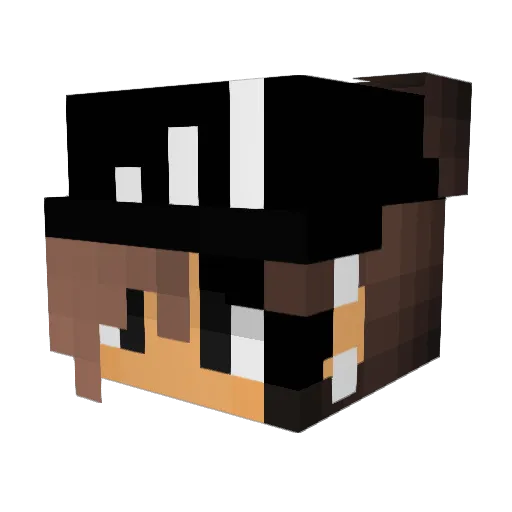 ItsukiSenpai Minecraft avatar head, 3D render