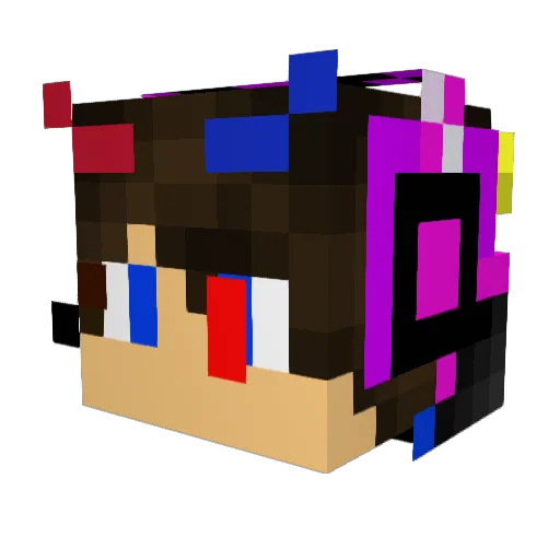 Itsuki_hei Minecraft avatar head, 3D render