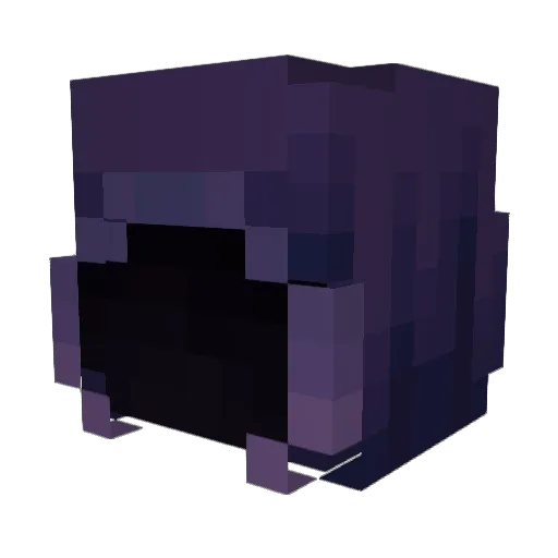 Itsvost Minecraft avatar head, 3D render