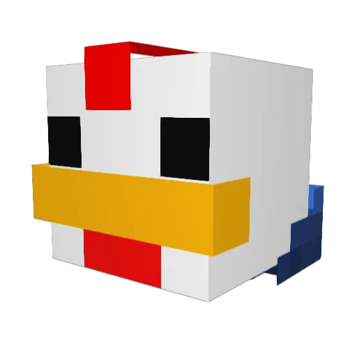 Itswade7 Minecraft avatar head, 3D render