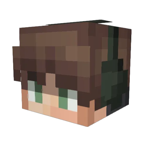 ItsxRoyalz Minecraft avatar head, 3D render