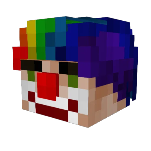 Itsxngel Minecraft avatar head, 3D render