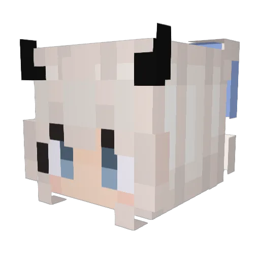 ItsyHannah Minecraft avatar head, 3D render