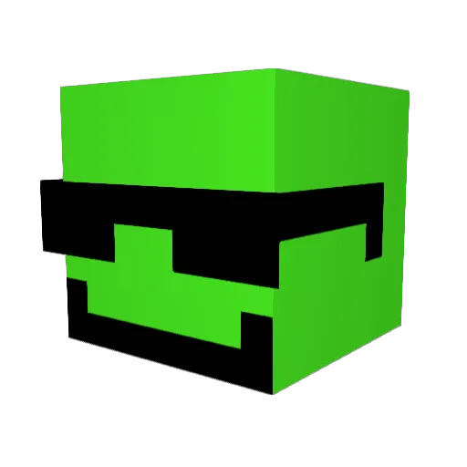 ItsyKD Minecraft avatar head, 3D render