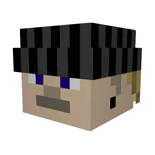 ItsyaboiGuus Minecraft avatar head, 3D render