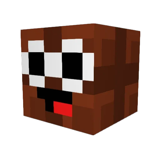 ItsyaboyCHOCOLAT Minecraft avatar head, 3D render