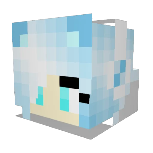 Itte97 Minecraft avatar head, 3D render