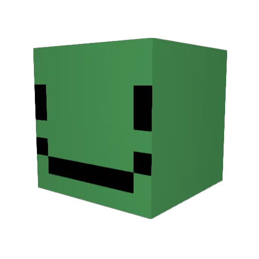 Ittna Minecraft avatar head, 3D render