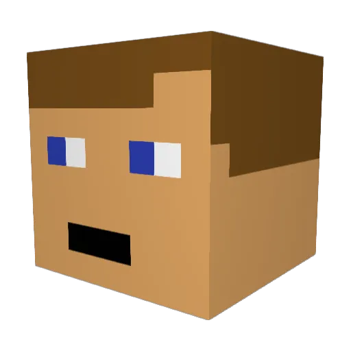 Ittner31 Minecraft avatar head, 3D render