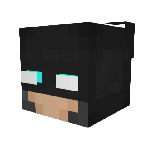 Itto_4rataki Minecraft avatar head, 3D render