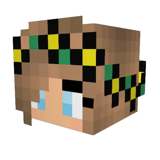 IttsJamie5 Minecraft avatar head, 3D render