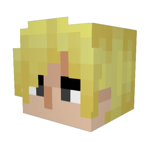 Ittybitty13 Minecraft avatar head, 3D render