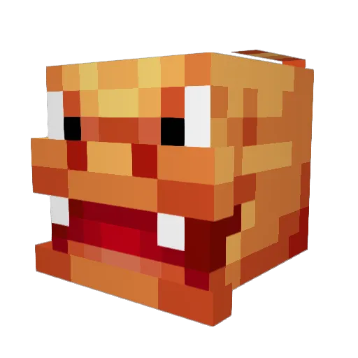 Ituarte Minecraft avatar head, 3D render