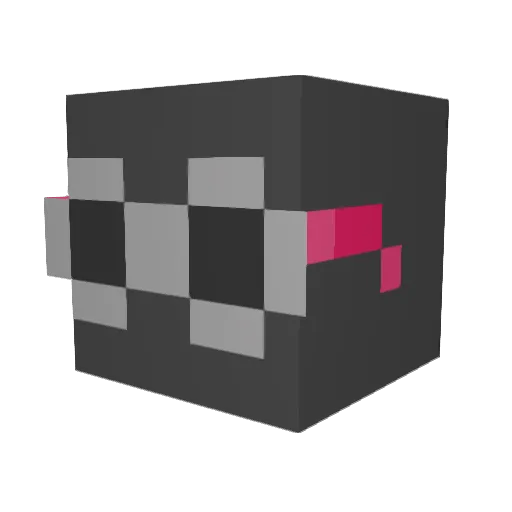 Itvlian Minecraft avatar head, 3D render
