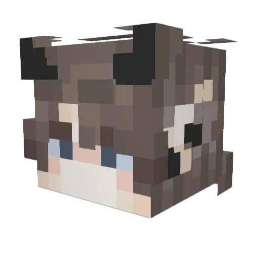ItxCookie_ Minecraft avatar head, 3D render