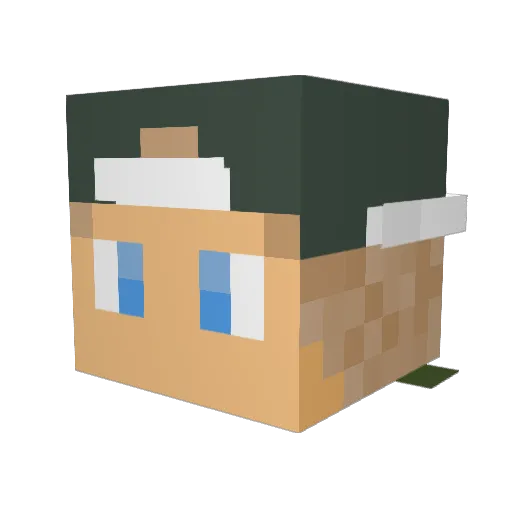 ItxNoah Minecraft avatar head, 3D render