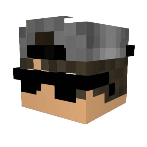 Itx_WBT Minecraft avatar head, 3D render