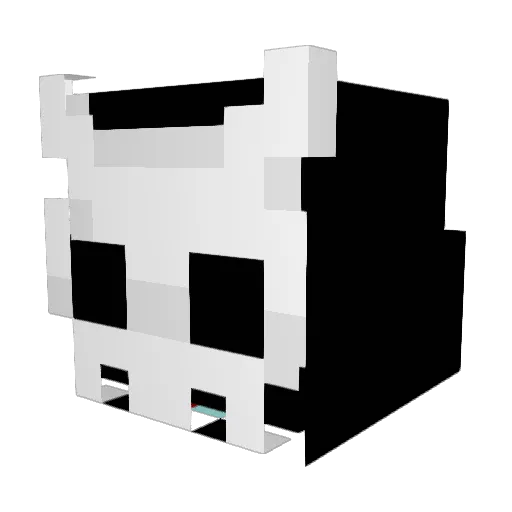 Itz0va Minecraft avatar head, 3D render