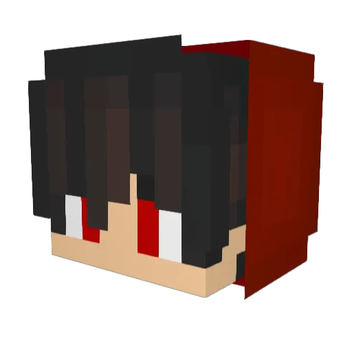 Itz7oDa Minecraft avatar head, 3D render