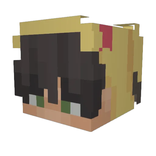 ItzAX0LOTL Minecraft avatar head, 3D render