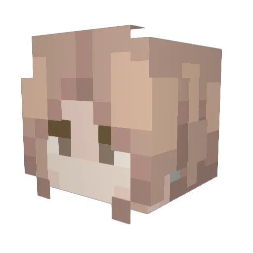 ItzAcies Minecraft avatar head, 3D render