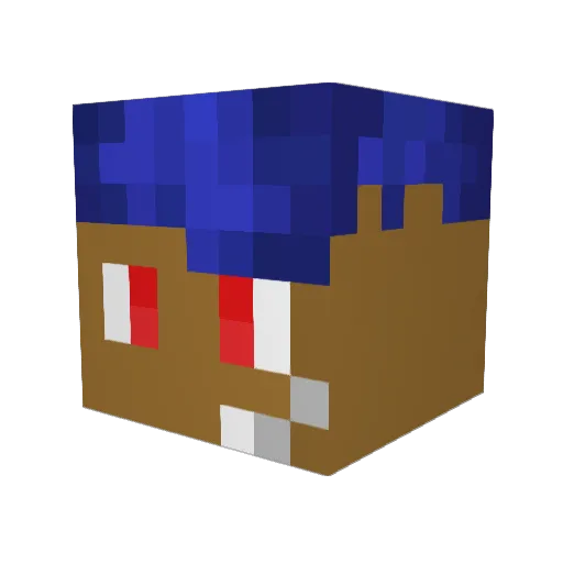 ItzAcro Minecraft avatar head, 3D render