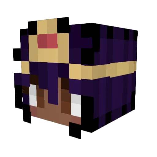 ItzAds Minecraft avatar head, 3D render