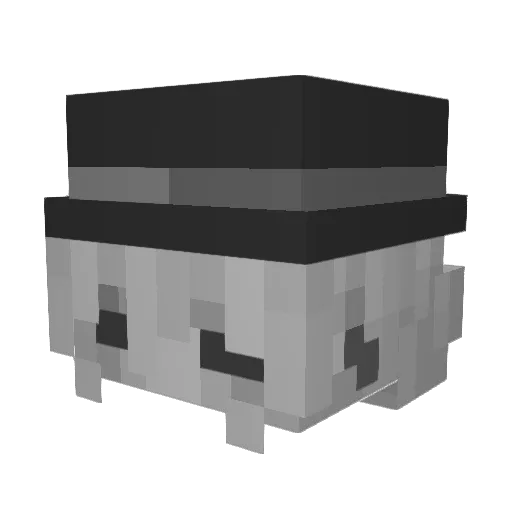 ItzAim Minecraft avatar head, 3D render