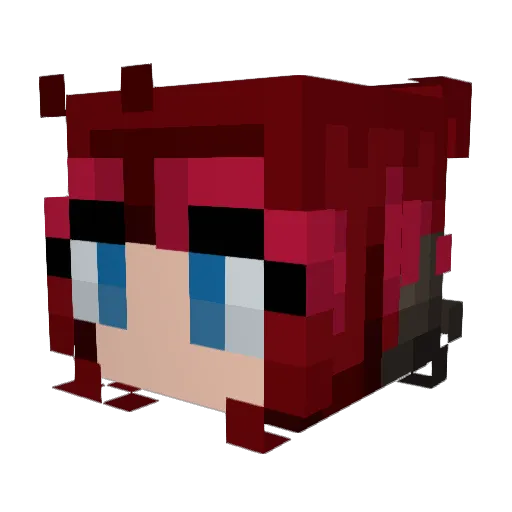 ItzAlexiis Minecraft avatar head, 3D render