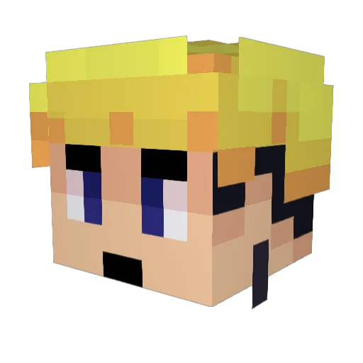 ItzAmirnite Minecraft avatar head, 3D render