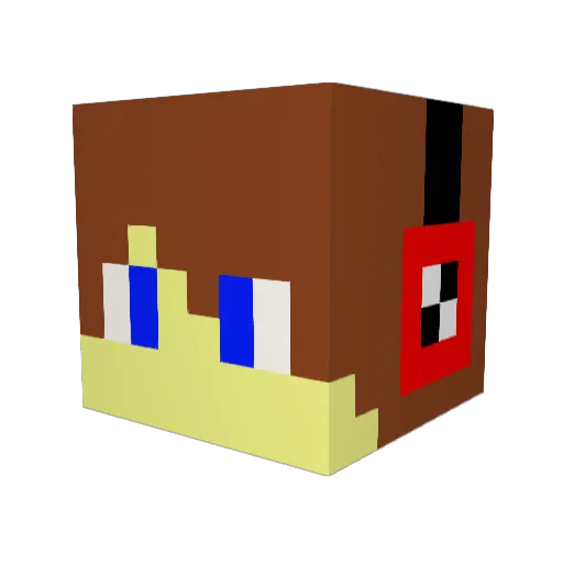 ItzAndrewaj Minecraft avatar head, 3D render