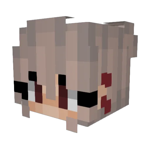 ItzAngelica Minecraft avatar head, 3D render