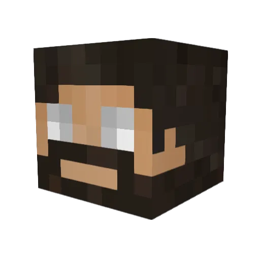 ItzAppleZ Minecraft avatar head, 3D render