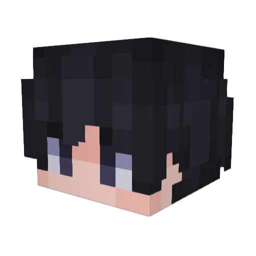 ItzAru_XD Minecraft avatar head, 3D render